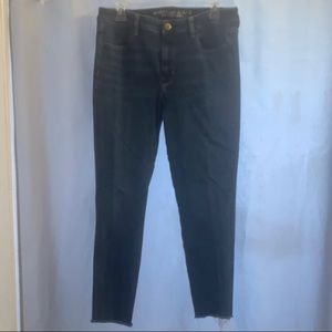 Dark Wash High Rise Jeggings American Eagle size 14